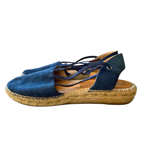 Kanna Espadrille Sandals from Anthropologie Navy Suede Size 39 (US 8.5–9) - Picture 6 of 6